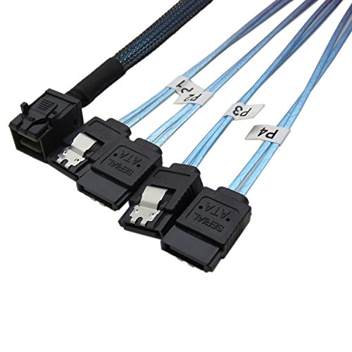 Yiwentec Mini Disco Rigido Interno Da Sas (Host Sff-8643) A 4X Sata (Target) Disco Rigido 8643 Sata (50Cm)