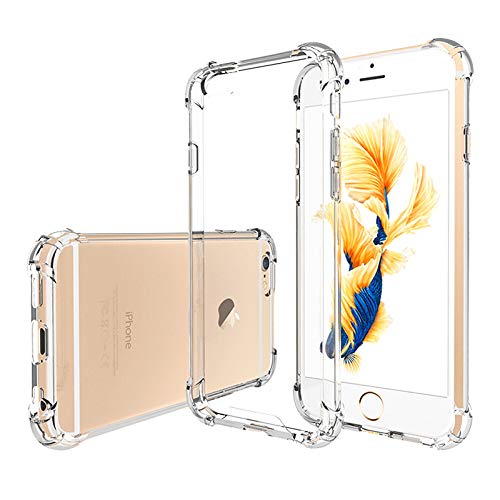 Hually Cover Per Iphone 6S, Iphone 6S Cover Sottile E Trasparente, Custodia Morbida In Silicone Flessibile Compatibile Con Iphone 6S / 6, Trasparente