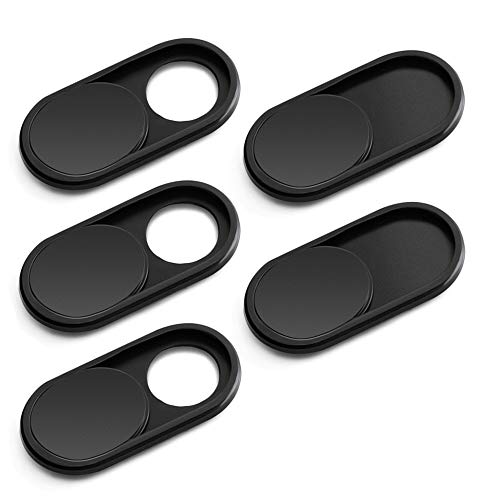 Cloudvalley Copri Webcam W3, [5-Pack] 0.6Mm-Thin Metal Webcam Cover Slide | Camera Cover Per Macbook Pro, Notebook, Pc, Mac, Iphone, Copertura Webcam[