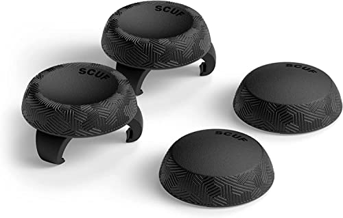 Scuf Gommini Per Analogici - Confezione Da 4 Con 2 Basi - Tactic - Impugnature Per Il Pollice Del Joystick Per Xbox One E Xbox Series X|S, Ps4, Ps5, N
