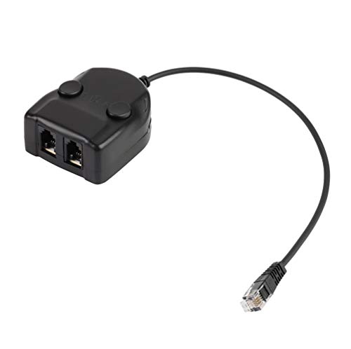 Eboxer Adattatore Per Auricolare,Splitter Per Addestramento Telefonico,Adattatore Per Box Di Addestramento Per Call Center/Formazione Di Persone/Monit