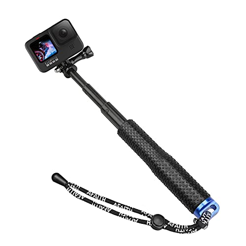Afaith Bastone Selfie Monopiede Per Gopro Hero 12 11 10 9 8 7 Black, Regolabile Impermeabile Allungabile Selfie Stick Palo Per Gopro Hero 12 11 10 9 8
