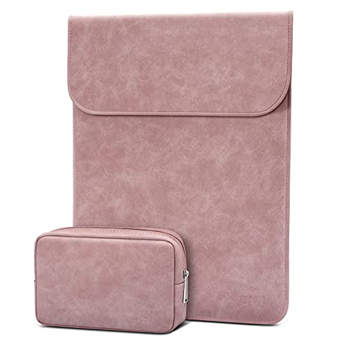 Tecool Custodia Pc Portatili 13-13,3 Pollici Pelle Borsa, Custodia Per 2022 2012-2020 Macbook Air/Pro 13 M2 M1, 2021 2023 Macbook Pro 14 M3 M2 M1, 13,