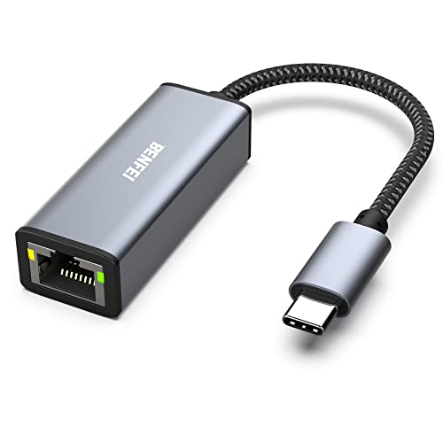 Benfei Adattatore Usb C A Ethernet, Usb Tipo C A Rj45 Ethernet Lan [Compatibile Thunderbolt 3/4], Compatibile Per Iphone 15 Pro/Max Macbook Pro/Air 20