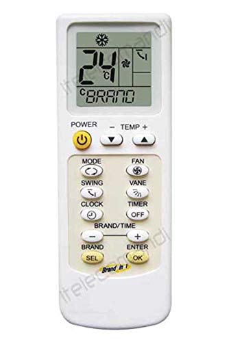 Telecomando Sostitutivo Universale Pompa Di Calore Climatizzatore Inverter Compatibile Airwell Aux Carrier Chigo Chunlan Daewoo Electrolux Fujitsu Gal