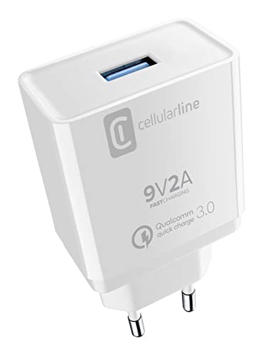 Cellularline Usb Charger Kit 18W - Usb-C - Huawei, Xiaomi, Wiko, Asus And Other Smartphone