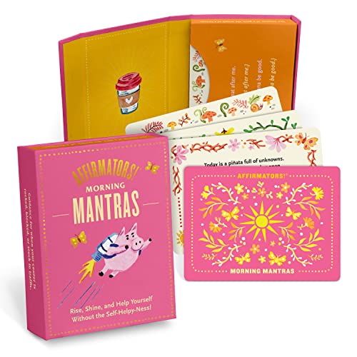 Affirmators! Mantras Morning - Day Affermazione Cards Deck, Daily Cards & Affermazioni Positive (30 Carte Deck)