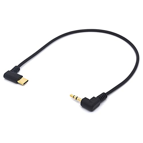 Cavo Da Usb Tipo C A 3,5 Mm, Angolato Da 90 Gradi Usb-C Maschio A 3,5 Mm Maschio Audio Aux Cavo Adattatore Stereo Per Google Huawei (Da Tipo C A 3,5 M