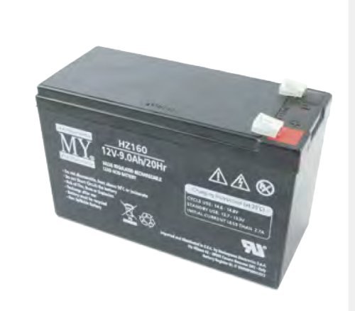 Batteria Ermetica Ricaricabile Al Piombo 12 Volt 9 Ah Con Faston Accumulatore Per Allarme Ups