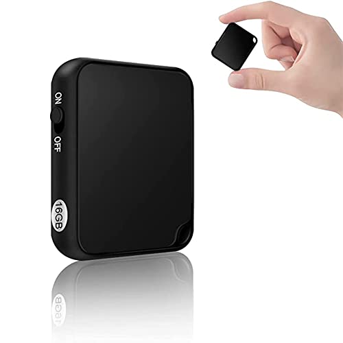 H+Y Registratore Vocale, Mini Registratore Vocale Portatile 16Gb, Ricaricabile Usb, Mp3, Registratore Audio Con Attivazione Vocale Per Lezioni, Riunio