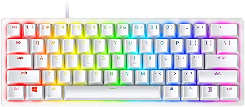 Razer Huntsman Mini, Interruttore Viola, Tastiera Da Gioco Compatta Al 60%, Interruttori Ottico- A Scatto, Copri Tasti Doubleshot Pbt, Cavo Usb-C Stac