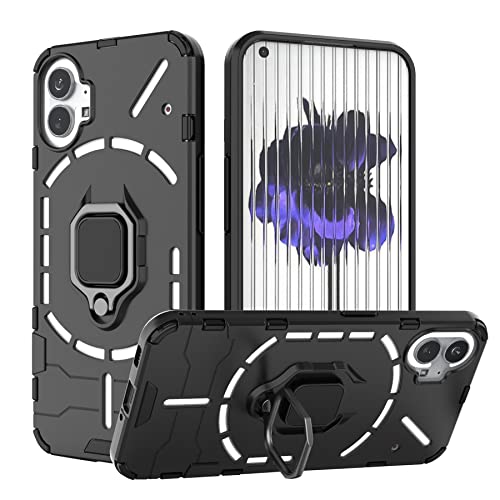 Yxindafu Cover Per Nothing Phone 1,Dual Layer Antiurto Silicone Tpu E Pc Duro Bumper Case [Con 360 Gradi Rotante Supporti] Protezione Cover Custodia P