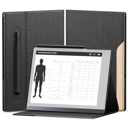 Olaike Custodia A Libro Per Tablet Remarkable 2 Paper Tablet 10.3" Rilascio 2020, Smart Cover In Tessuto Premuin Con Tasca Portapenne, Design Stabile