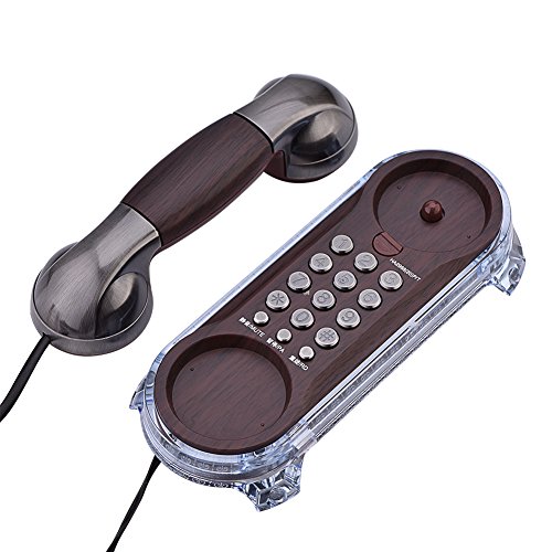 Bewinner Fashion Antique Phones - Telefono In Stile Vintage Con Retroilluminazione Blu Decorazione Perfetta Sul Desktop A Parete - Quadrante Incorpora