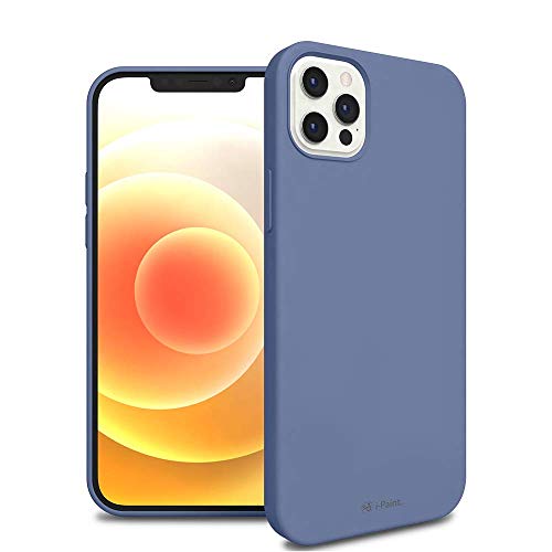 I-Paint Cover Custodia Protettiva Per Iphone 12/12 Pro 6.1" In Silicone Blu Con All'Interno Microfibra - Solid Case Ocean