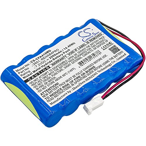Techtek Batterie Compatibile Con [Cefar] Activ 4, Bodymax Trainer (Ngsf4), Myo 4, Rehab 4 Pro Sostituisce 2651, Per Rehab4Pro Fba