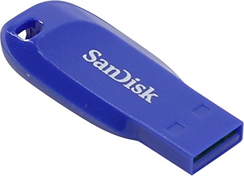 Sandisk Sdcz50C-064G-B35Be 64 Gb Cruzer Blade Usb 2.0 Flash Drive - Electric Blue