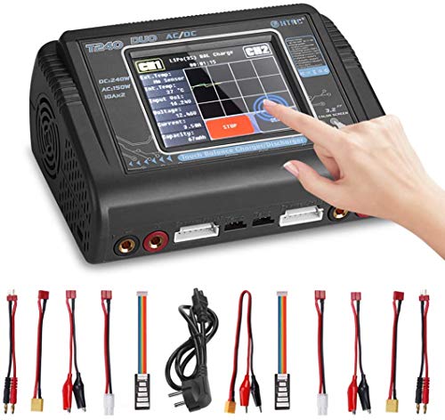 Htrc T240 Duo Rc Bilancia Caricabatteria/Scaricatore Per Lilon Lipo Life Lihv Nicd Nimh Pb Smart Battery Dual Multi Caricabatterie Ac 150W / Dc 240W 1