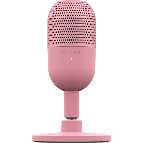 Razer Seiren V3 Mini - Micrófono Usb Ultracompacto (Micrófono De Condensador De 14Mm, Patrón De Captación Supercardioide, Sensor Tap-To-Mute Con Indic