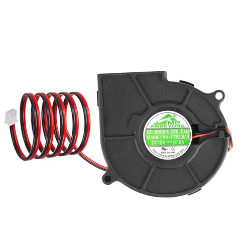 75Mm X 30Mm 7530 12V Dual Ball Bearing Dc Brushless Cooling Blower Fan