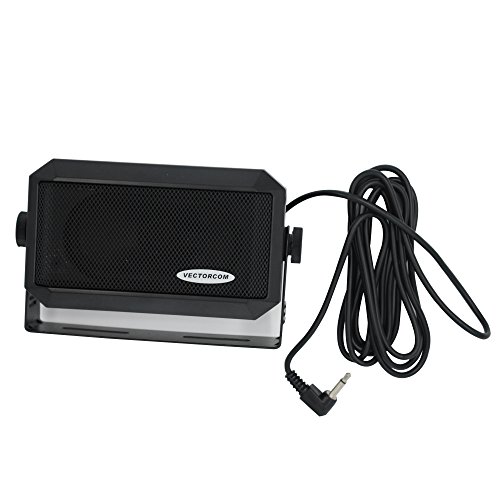 Vectorcom Trd550, Altoparlante Esterno / Speaker Rettangolare Per Cb Per Ham Radio, Cb E Scanner, Spina 3,5 Mm, 5 W