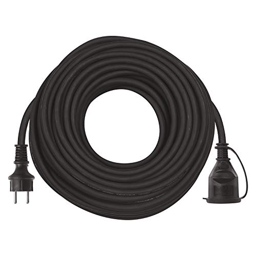 Emos E-008 Ditta M Schuko, Cavo Di Prolunga In Gomma Per Uso Esterno (Ip44), H07Rn-F3G 1,5 Mm2, 30 Meter