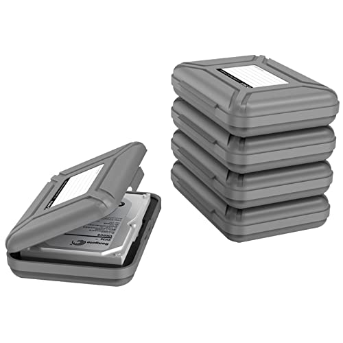 Orico Custodia Protettiva Per Disco Rigido 3,5 Pollici - Hdd Hard Disk Western Digital Wd Seagate Toshiba Samsung Maxtor (3.5", 5 Pacchi)