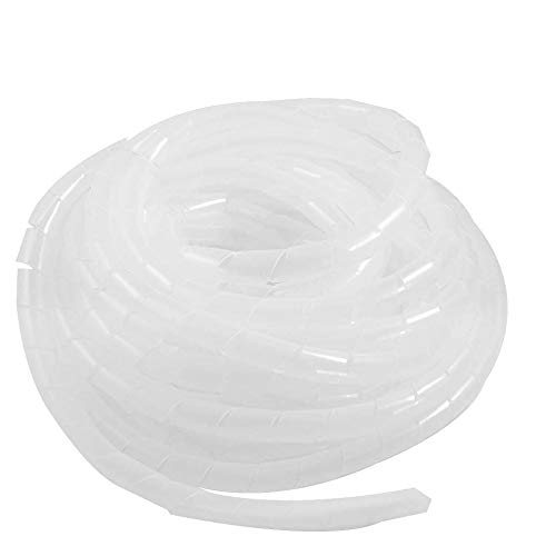 Gtiwung Raccoglicavi Spiralato, Spirale Avvolgicavo, Tubo A Spirale Diametro 8Mm, Copricavo Spirale A Lungezza 12M, Tubo A Spirale Per Mettere In Ordi