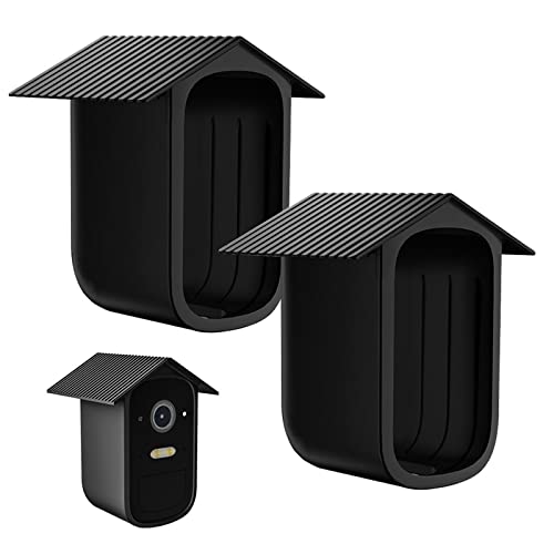 Zjrung 2 Pezzi Copertura Protettiva In Silicone Per Eufycam 2C / 2C Pro Impermeabile E Anti-Uv Cover Di Protezione Per Eufycam Per Telecamera Di Sorve