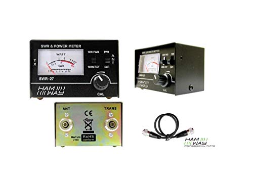 Ham Way Swr-27 Rosmetro - Wattmetro 25. 30 Mhz, 10/100 Watt