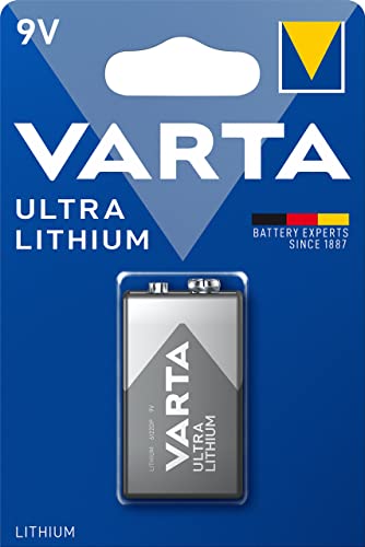 Varta 6Lr61 Batteria 9 V Transistor Al Litio, Argento, 1 Pezzo