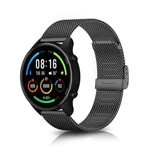 Tovioc Cinturino Compatibile Con Xiaomi Watch S3 / 2 Pro / S2 / S1 Pro / S1 Active, Cinturino In Acciaio Inossidabile Da 22Mm Adatto Per Amazfit Balan