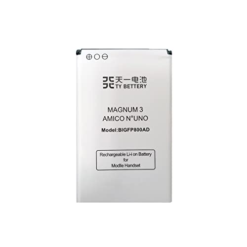 [Ty Bettery] Batteria Compatibile Con Bigfp800Ad Brondi Magnum 3 / Amico Numero 1