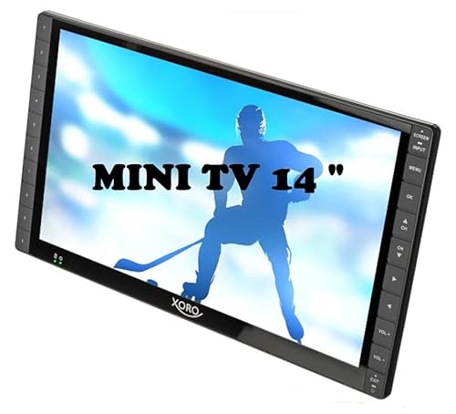Xoro Ptl 1400 Televisore Portatile Dvb-T / T2 Da 35,5 Cm (14 Pollici) (Fullhd, Caricabatteria Per Auto 12-24V, Batteria Integrata, Hdmi In, Antenna) G