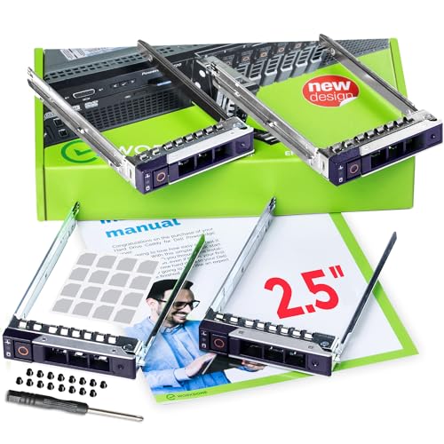 Workdone 4 Pezzi - Caddy Per Disco Rigido Da 2,5 Pollici Per Server Poweredge Dell - R440 R640 R740 R740Xd R840 R940 R6415 R7415 R7425 Dxd9H Di 14° Ge