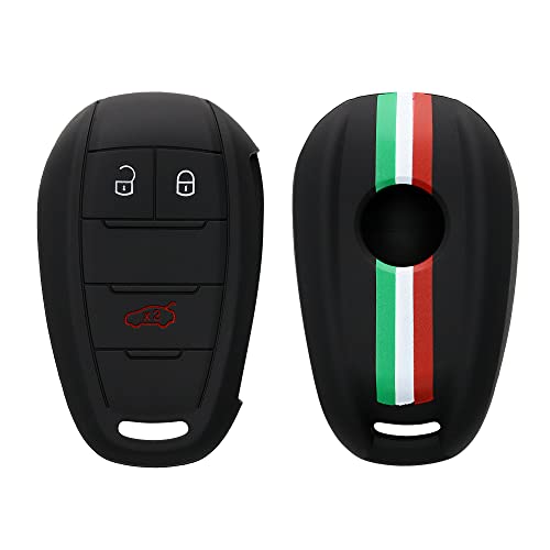 Kwmobile Custodia Coprichiave Compatibile Con Alfa Romeo Con 3 Tasti Controllo Remoto Cover - Copritelecomando Chiave Auto - Copri Chiavi Macchina Ban