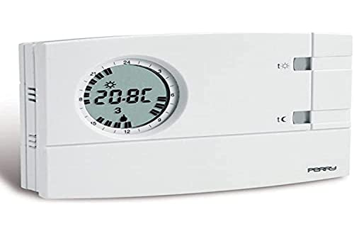 Perry 1Crcr309/S Cronotermostato Settimanale Da Parete, Bianco