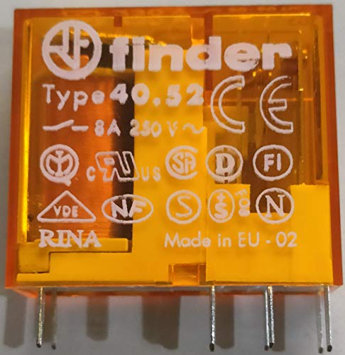 Finder 40.52.8.230.0000 Relè Per Pcb 230 V/Ac 8 A 2 Scambi 1 Pz.