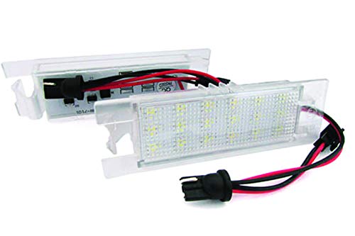 Carall Le3342 Kit Luci Targa Led Bianco Canbus No Errore 12V 5W Attacco T10 Plug Play Senza Modifica