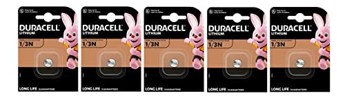 5X Duracell Cr 1/3N 2L76 Cr11108 Con Litio (5 Blister Da 1 Batteria) 5 Pile