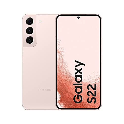 Samsung Galaxy S22 5G, Cellulare Smartphone Android Senza Sim 128Gb Display 6.1’’¹ Dynamic Amoled 2X, 4 Fotocamere Posteriori, Pink Gold 2022 [Version