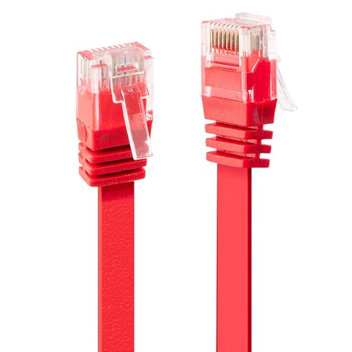 Lindy Cavo Di Rete Flat U/Utp Cat6 Rosso 1M