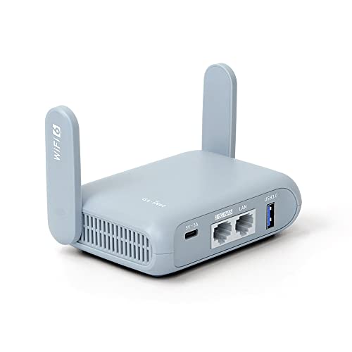 Gl.Inet Gl-Mt3000 (Beryl Ax) Piccolo Portatile Router Wifi 6 Gigabit Dual Band, Ax3000Mbps, 802.11Ax, Ripetitore, Access Point, Extender, Wan A 2.5 Gb