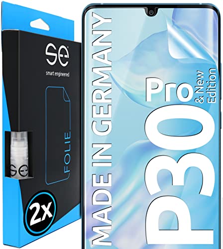 Smart Engineered 3D Pellicola Protettiva Per Schermo Per Huawei P30 Pro [2 Pezzi Transparente, Case-Friendly, Qualità Dell'Immagine Full Hd,Pellicola