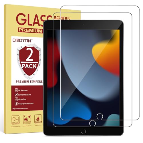 Omoton [2 Pezzi Pellicola Protettiva Full Screen Per Ipad 10.2 (9A Generazione/8A Generazione)/Ipad 10.2 (7A Generazione)/Ipad Air 3, Ipad 10.2 Con St
