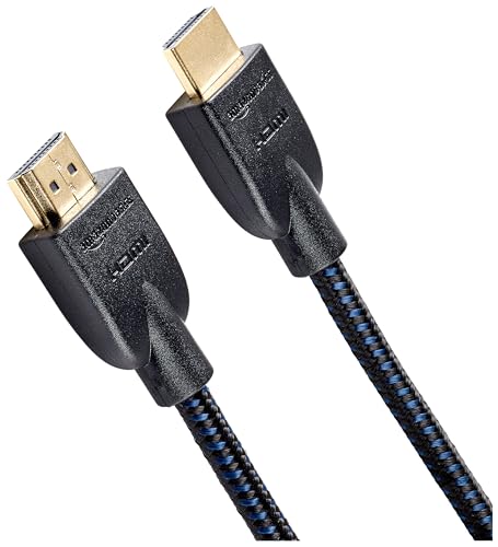 Amazon Basics Cavo Hdmi A Hdmi Intrecciato, 1.8 M, Nero