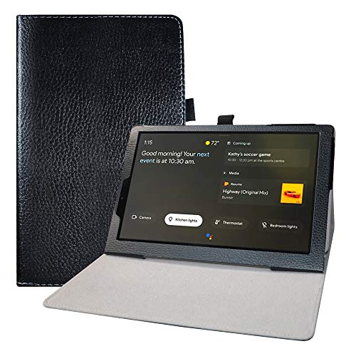 Lfdz Cover Lenovo Yoga Smart, Slim Ultra Pelle Sottile E Leggera Cover Case Custodia Per 10.1" Lenovo Yoga Smart Tab Yt-X705F Tablet,Nero