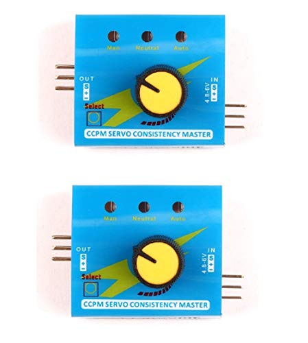 Dollatek Rc Servo Tester Multi 3Ch Ecs Coerenza Velocità Controler Canali Di Potenza Ccpm Contatore Con Inversione - 2Pz