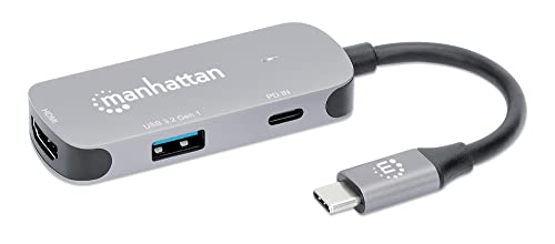 Manhattan Convertitore Docking Usb-C A Hdmi 3 In 1 Con Power Delivery