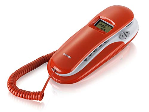 Brondi Kenoby Cid Telefono Fisso, Bianco/Rosso